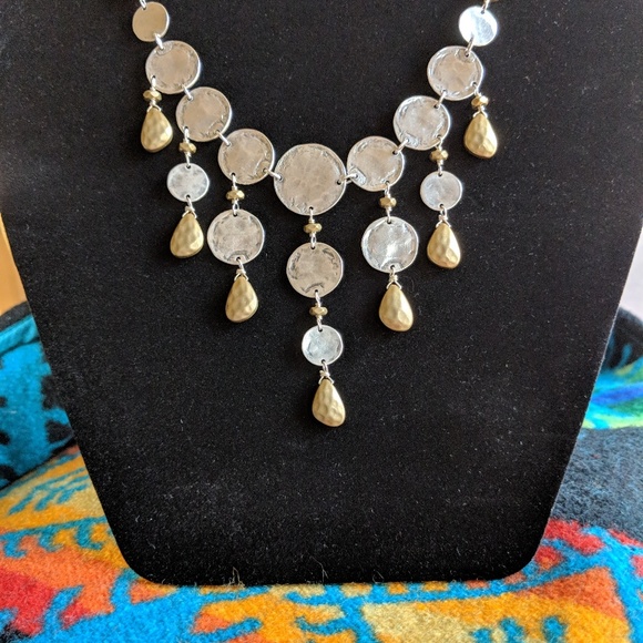 Silpada WidecArray Necklace 925 Silver & brass New - Picture 1 of 7